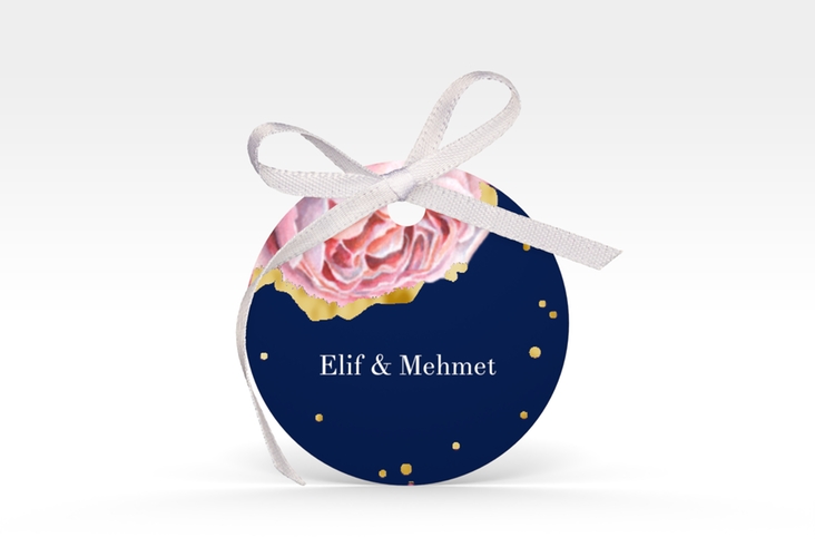 Geschenkanhänger Hochzeit Cherie Geschenkanhänger, rund rosa gold