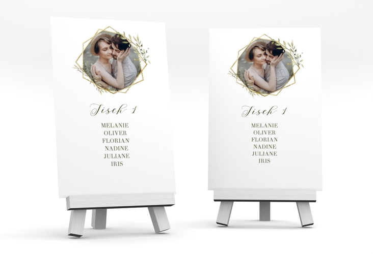 Tischaufsteller Hochzeit Acacia Tischaufsteller gold