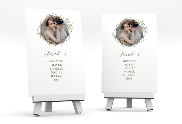 Tischaufsteller Hochzeit Acacia Tischaufsteller silber