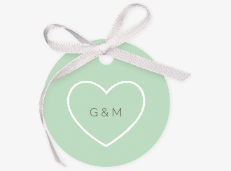 Klick: Details zu Geschenkanhänger Hochzeit "Lebenstraum" anzeigen Geschenkanhänger Hochzeit Lebenstraum Geschenkanhänger, rund mint