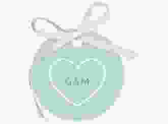 Geschenkanhänger Hochzeit Lebenstraum Geschenkanhänger, rund mint