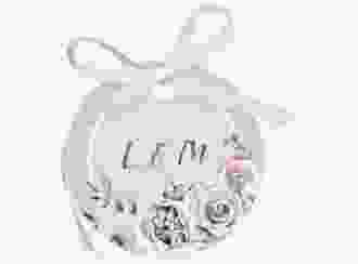 Geschenkanhänger Hochzeit Romance Geschenkanhänger, rund rosa