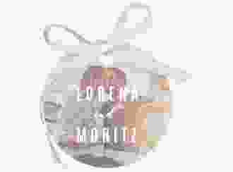 Geschenkanhänger Hochzeit Memory Geschenkanhänger, rund grau zum Personalisieren mit Foto