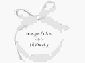Geschenkanhänger Hochzeit Asymmetry Geschenkanhänger, rund gruen