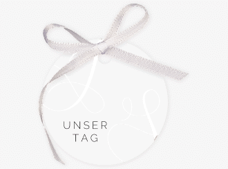 Geschenkanhänger Hochzeit Eheschließung Geschenkanhänger, rund weiss