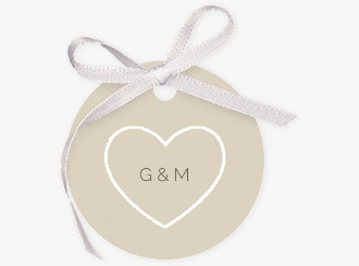 Klick: Details zu Geschenkanhänger Hochzeit "Lebenstraum" anzeigen Geschenkanhänger Hochzeit Lebenstraum Geschenkanhänger, rund beige