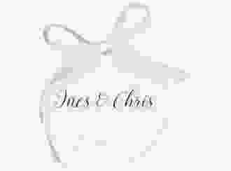 Geschenkanhänger Hochzeit Dolce Geschenkanhänger, rund tuerkis