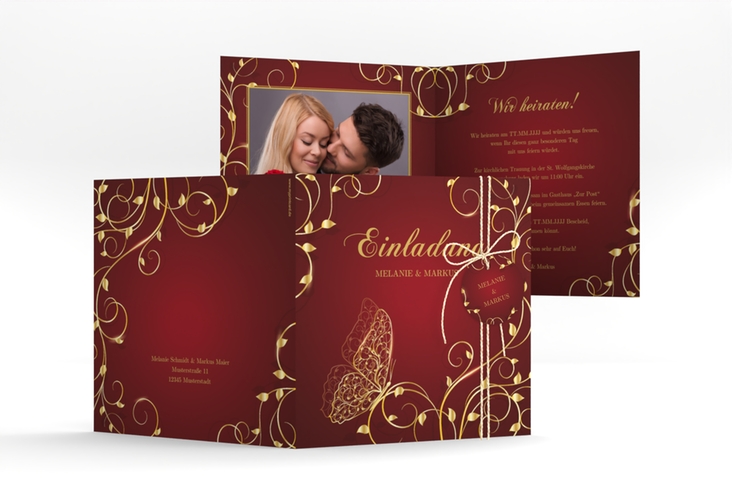 Hochzeitseinladung Eternity quadr. Klappkarte