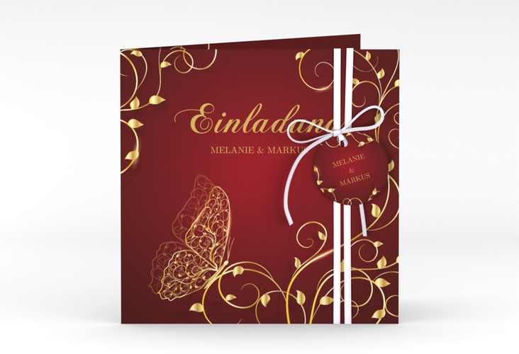 Hochzeitseinladung Eternity quadr. Klappkarte