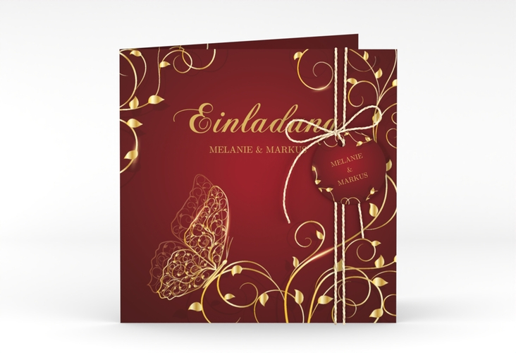 Hochzeitseinladung Eternity quadr. Klappkarte