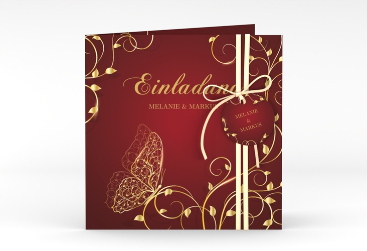 Hochzeitseinladung Eternity quadr. Klappkarte