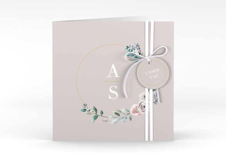 Hochzeitseinladung Symphonie quadr. Klappkarte