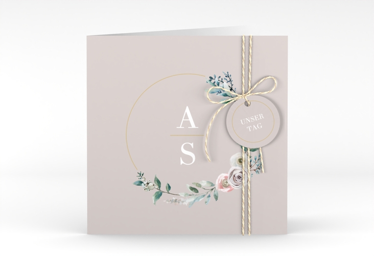 Hochzeitseinladung Symphonie quadr. Klappkarte