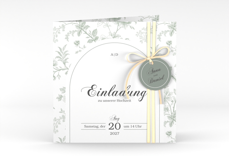 Hochzeitseinladung Très Chic quadr. Klappkarte