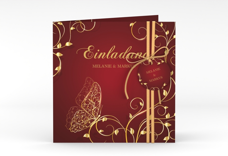 Hochzeitseinladung Eternity quadr. Klappkarte