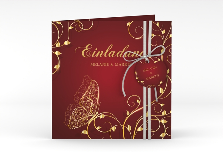 Hochzeitseinladung Eternity quadr. Klappkarte
