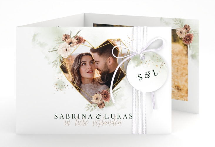 Hochzeitseinladung Odeur A6 Doppel-Klappkarte