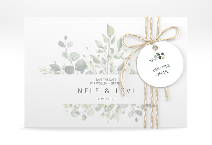 Save the Date Deckblatt Transparent Enchanting A6 Deckblatt transparent