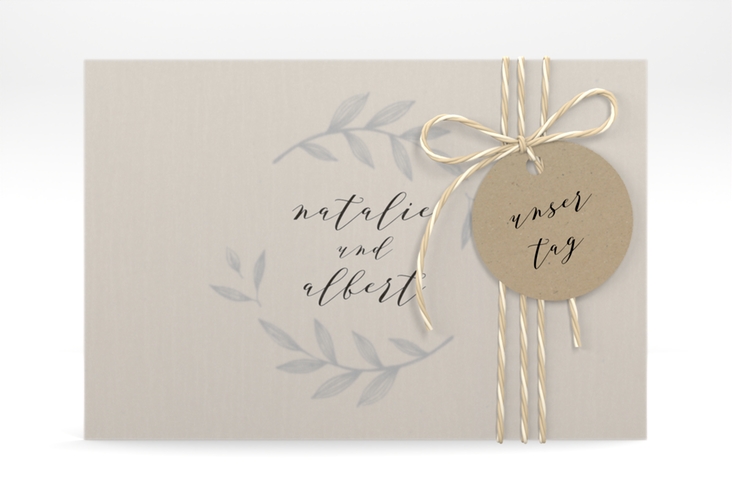 Save the Date Deckblatt Transparent "Naturelove" DIN A6 Deckblatt transparent