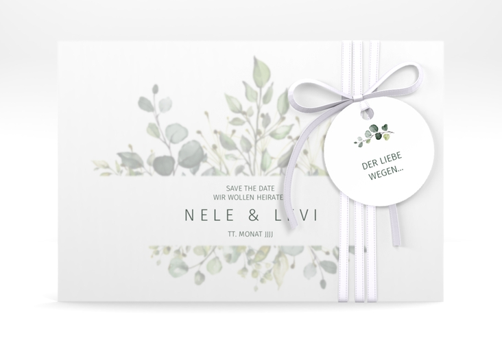 Save the Date Deckblatt Transparent Enchanting A6 Deckblatt transparent