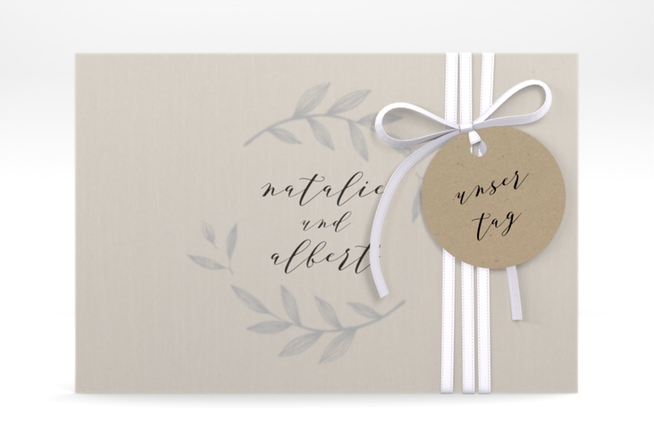 Save the Date Deckblatt Transparent "Naturelove" DIN A6 Deckblatt transparent
