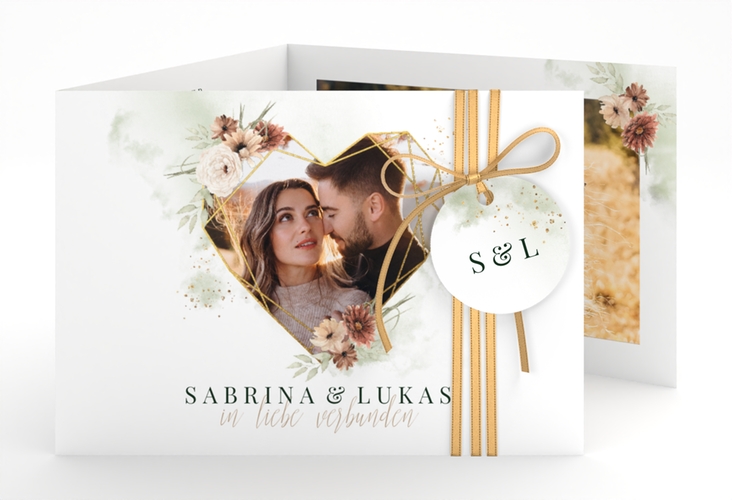 Hochzeitseinladung Odeur A6 Doppel-Klappkarte