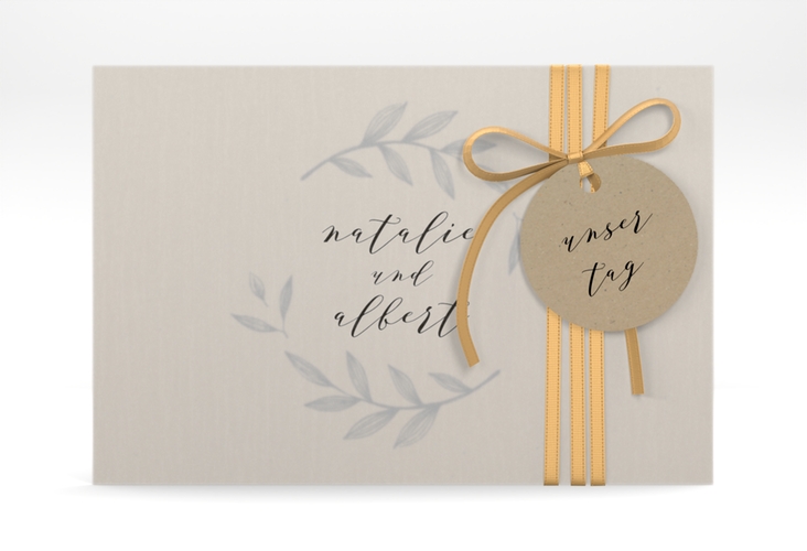 Save the Date Deckblatt Transparent "Naturelove" DIN A6 Deckblatt transparent