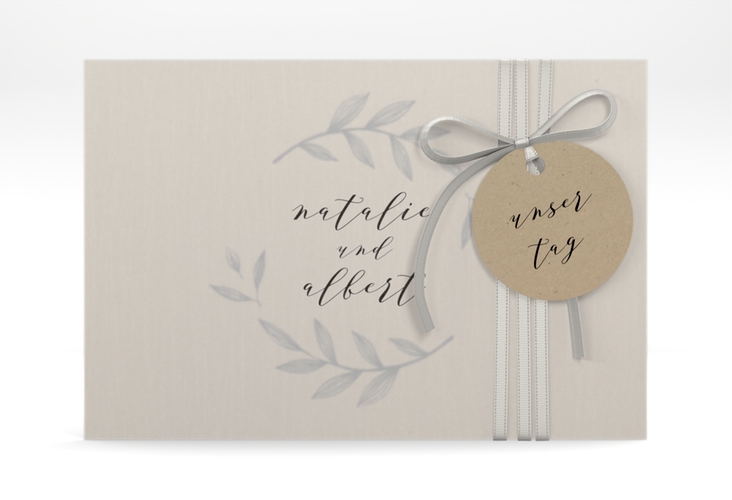 Save the Date Deckblatt Transparent "Naturelove" DIN A6 Deckblatt transparent