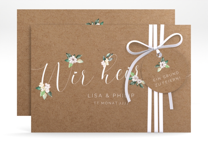 Save the Date-Karte Inlove A6 Karte quer hochglanz