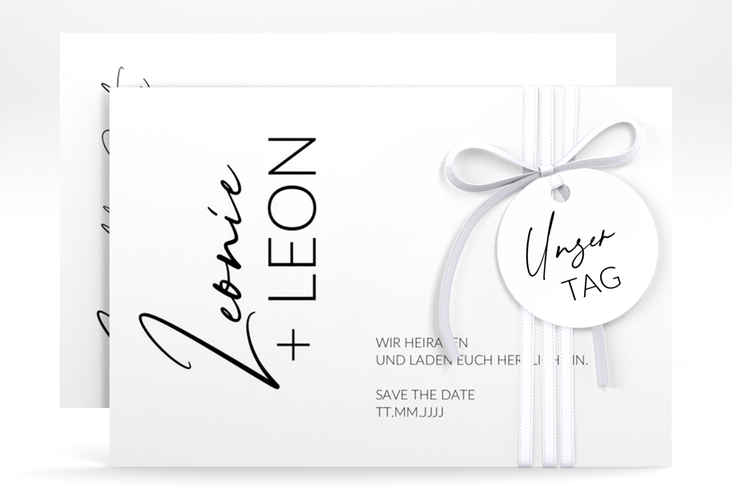 Save the Date-Karte Your Name A6 Karte quer