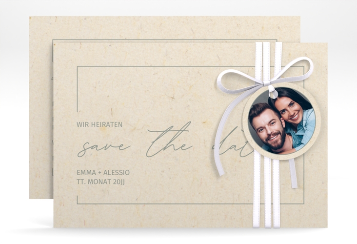 Save the Date-Karte Simple Line A6 Karte quer hochglanz