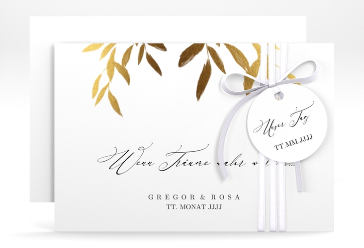 Save the Date-Karte Demure A6 Karte quer