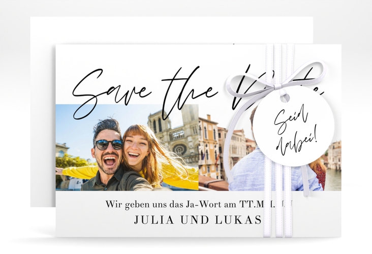 Save the Date-Karte Liebesreise A6 Karte quer