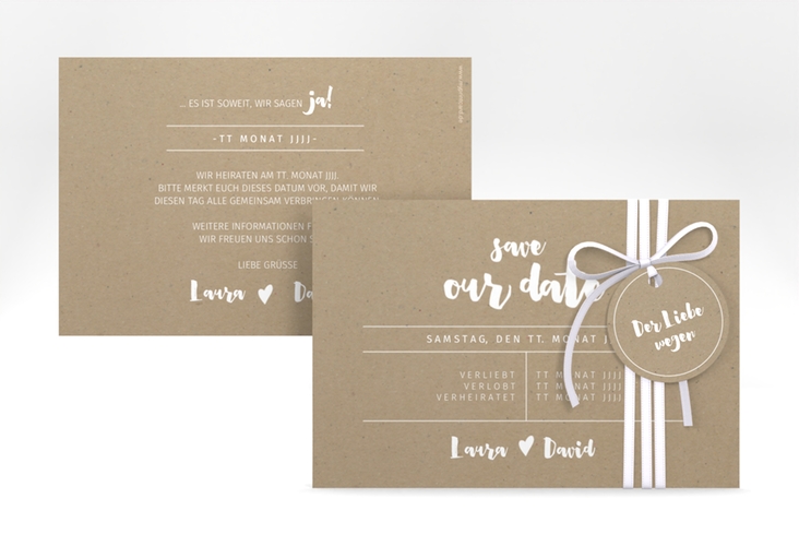 Save the Date-Karte Letterbox A6 Karte quer