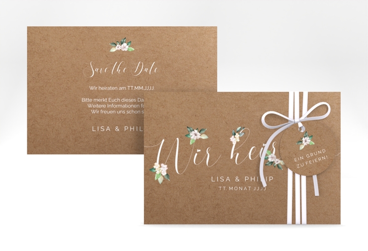 Save the Date-Karte Inlove A6 Karte quer
