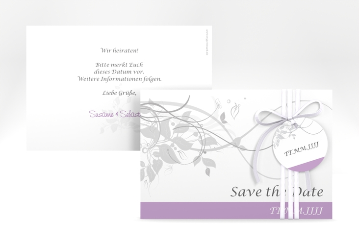 Save the Date-Karte Hochzeit Florenz A6 Karte quer hochglanz