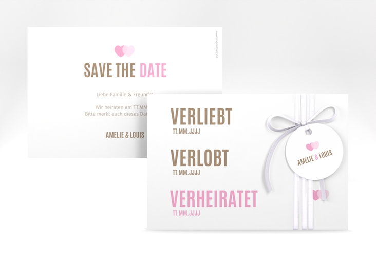 Save the Date-Karte Couple A6 Karte quer