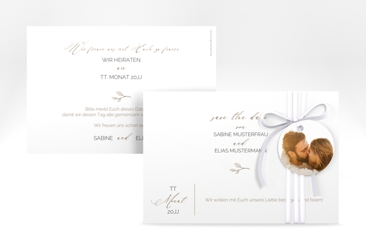 Save the Date-Karte Plain A6 Karte quer