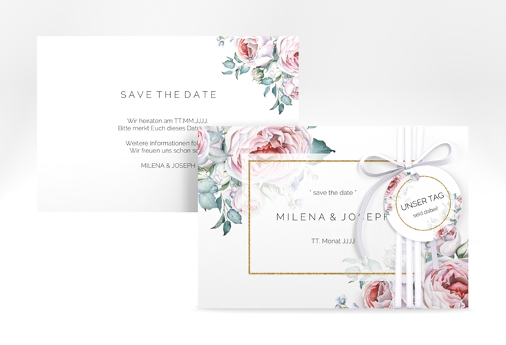 Save the Date-Karte Embrace A6 Karte quer