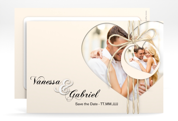 Save the Date-Karte Sweetheart A6 Karte quer hochglanz