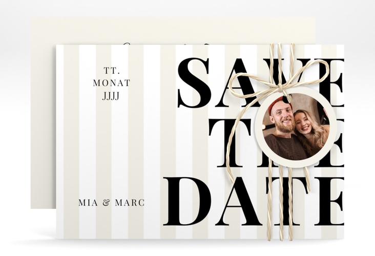 Save the Date-Karte Streifen A6 Karte quer