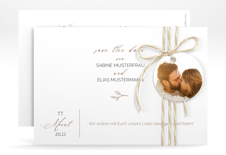 Save the Date-Karte Plain A6 Karte quer