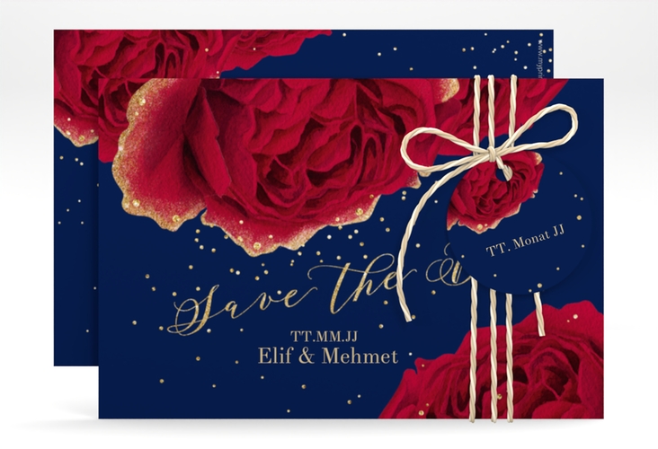 Save the Date-Karte Cherie A6 Karte quer hochglanz