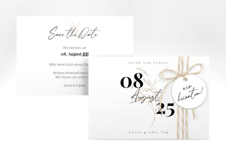 Save the Date-Karte Seed A6 Karte quer