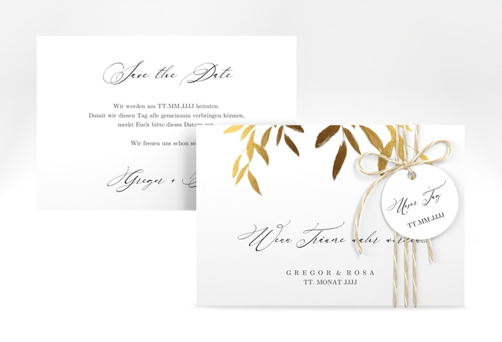Save the Date-Karte Demure A6 Karte quer