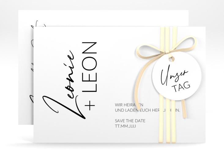 Save the Date-Karte Your Name A6 Karte quer