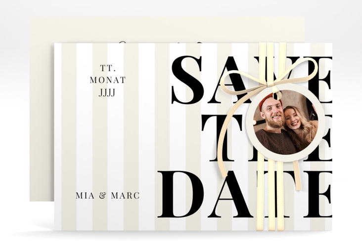 Save the Date-Karte Streifen A6 Karte quer