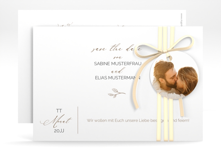 Save the Date-Karte Plain A6 Karte quer