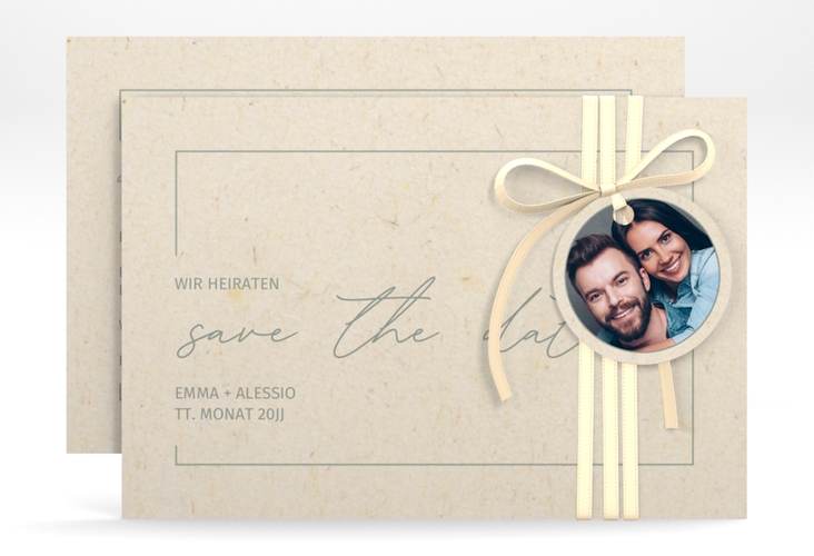 Save the Date-Karte Simple Line A6 Karte quer hochglanz