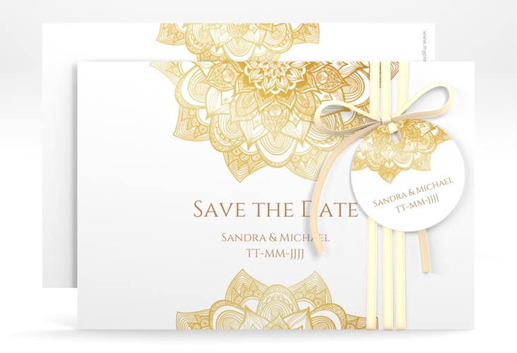 Save the Date-Karte Hochzeit Delight A6 Karte quer hochglanz